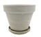 4" Granite Clay Pot with Saucer - Great for Plants and Crafts